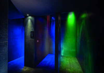 Low lit LED colour shower