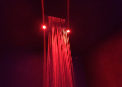 Red LED light shower